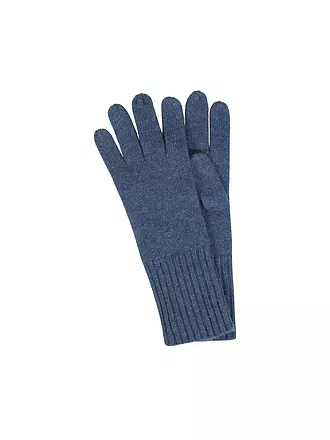 SEEBERGER | Gants en cachemire | blau